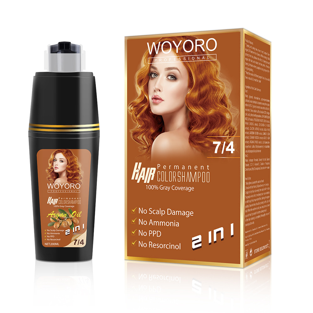 Ammoniak-freies schnelles goldenes Brown-Haarfärbemittel-Shampoo