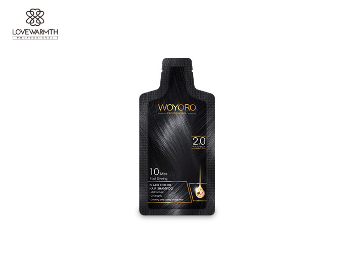 2,0 natürliches schwarzes Haar-Farbshampoo leicht für graue Haar-Abdeckungs-niedriges Ammoniak