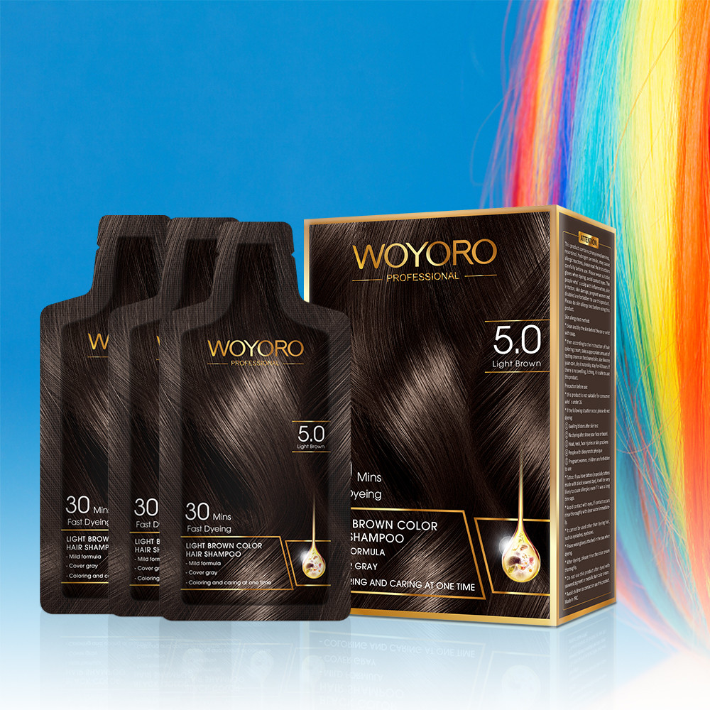 Schwarzes dauerhaftes Oxydationsmittel des Färbungs-Haar-Farbshampoo-15ml schnell