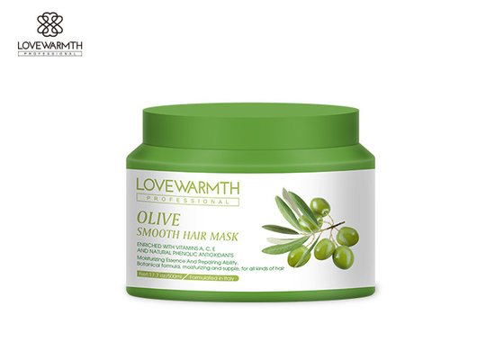 Olivgrün machen Sie 2 in 1 Haar-Reparatur-Maske glatt, welche die botanische langlebige Formel befeuchtet